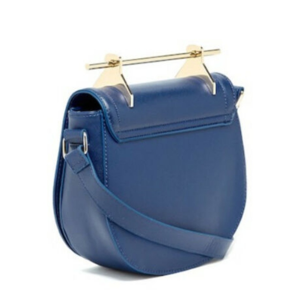 🚫SOLD🚫bebe  Royal Blue Crossbody Saddle Purse - Picture 4 of 8